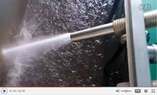 Testing hot water high pressure washer before shipping